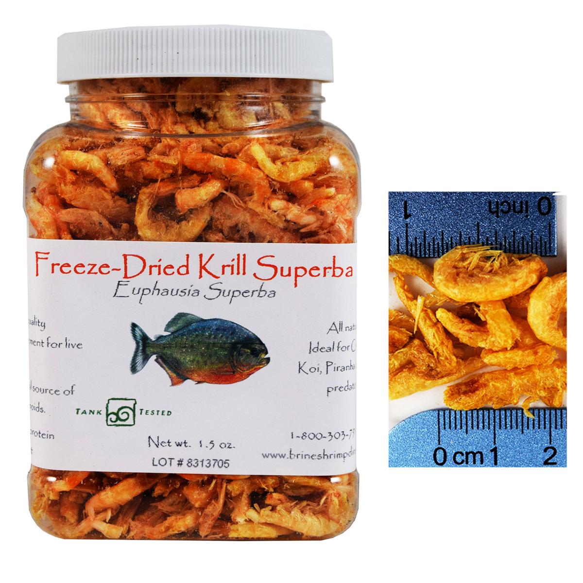 Freeze Dried Krill Superba, 1.5 oz.